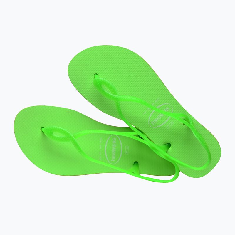 Жіночі босоніжки Havaianas Luna Neon лимонно-зелений 11