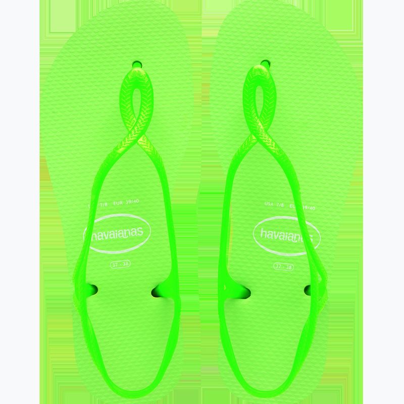 Жіночі босоніжки Havaianas Luna Neon лимонно-зелений 12