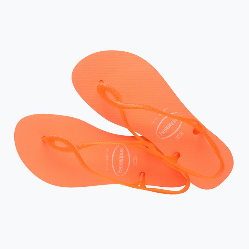 Жіночі босоніжки Havaianas Luna Neon захід сонця помаранчеві 11