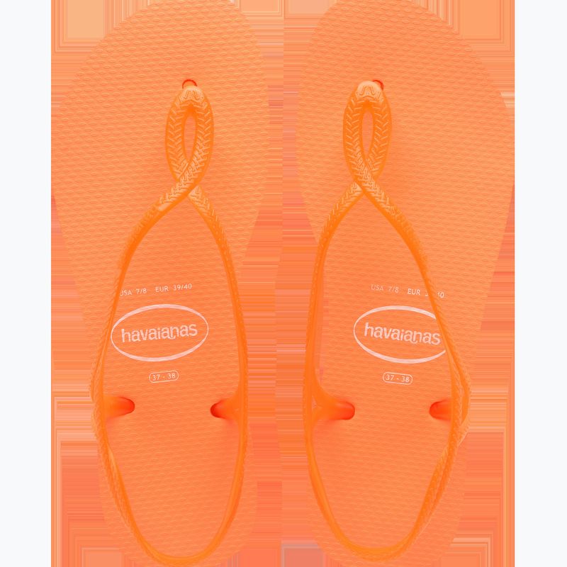 Жіночі босоніжки Havaianas Luna Neon захід сонця помаранчеві 12