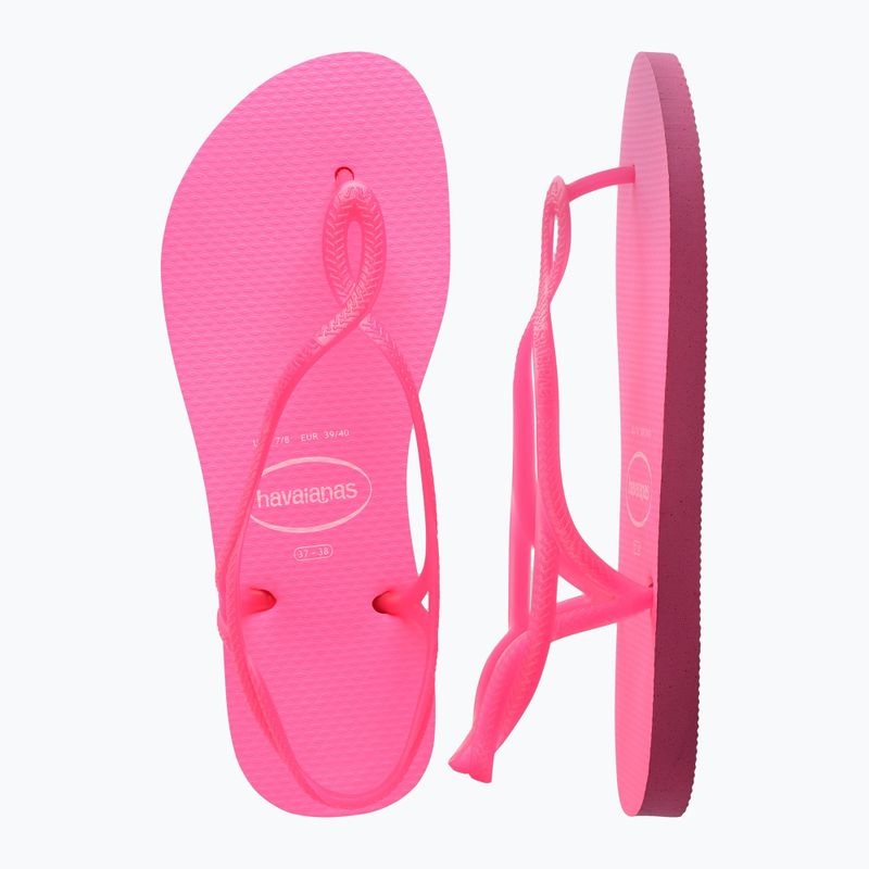 Жіночі босоніжки Havaianas Luna Neon рожевий флюс 12