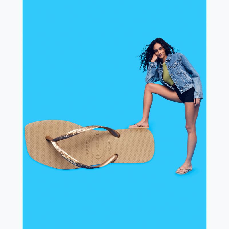 В'єтнамки жіночі Havaianas Slim Square sand grey 6