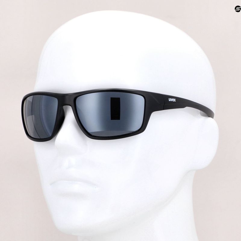 Окуляри велосипедні UVEX Sportstyle 230 black mat/litemirror silver 53/2/069/2216 11
