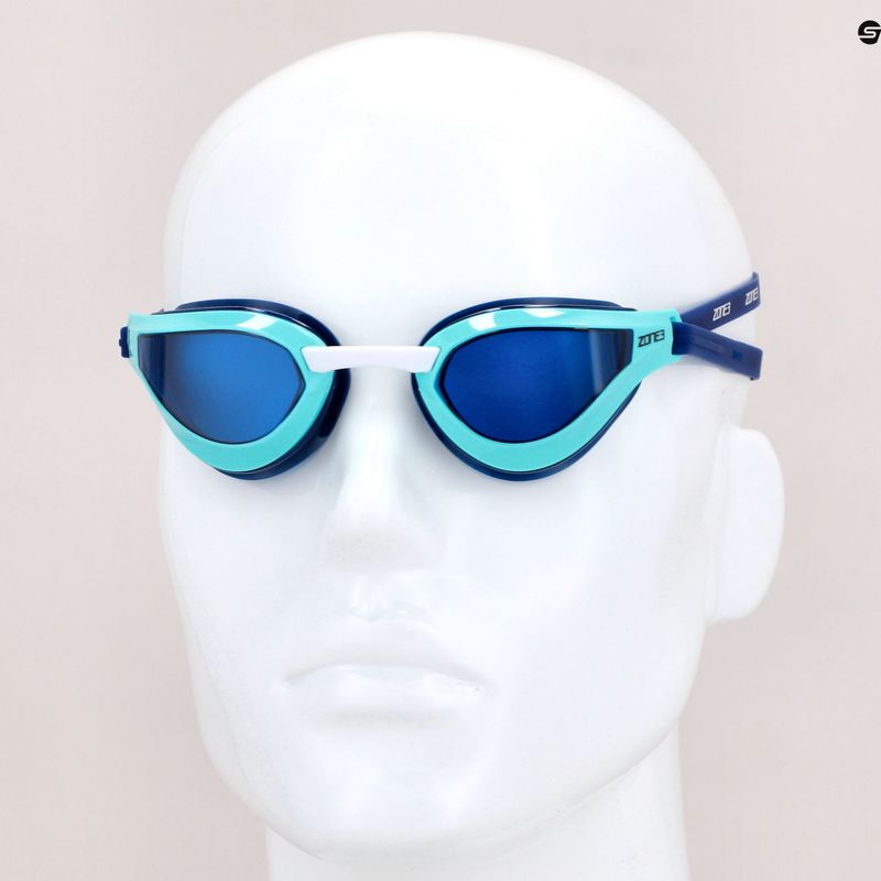 Окуляри для плавання ZONE3 Viper Speed Streamline Smoke navy/turquoise/blue SA19GOGVI103 7