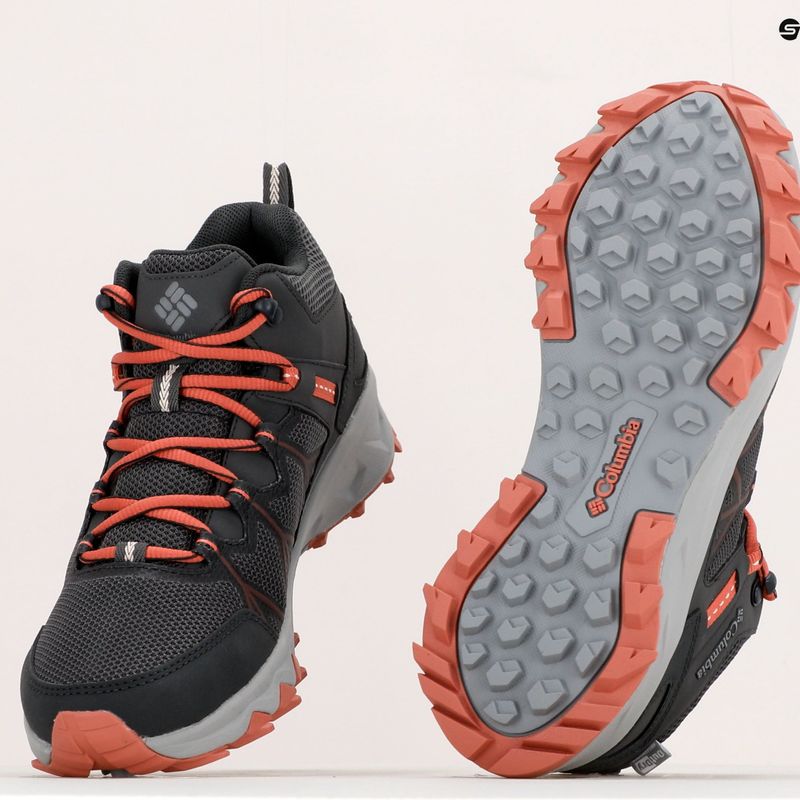 Взуття трекінгове жіноче Columbia Peakfreak II Mid Outdry dark grey/dark coral 21