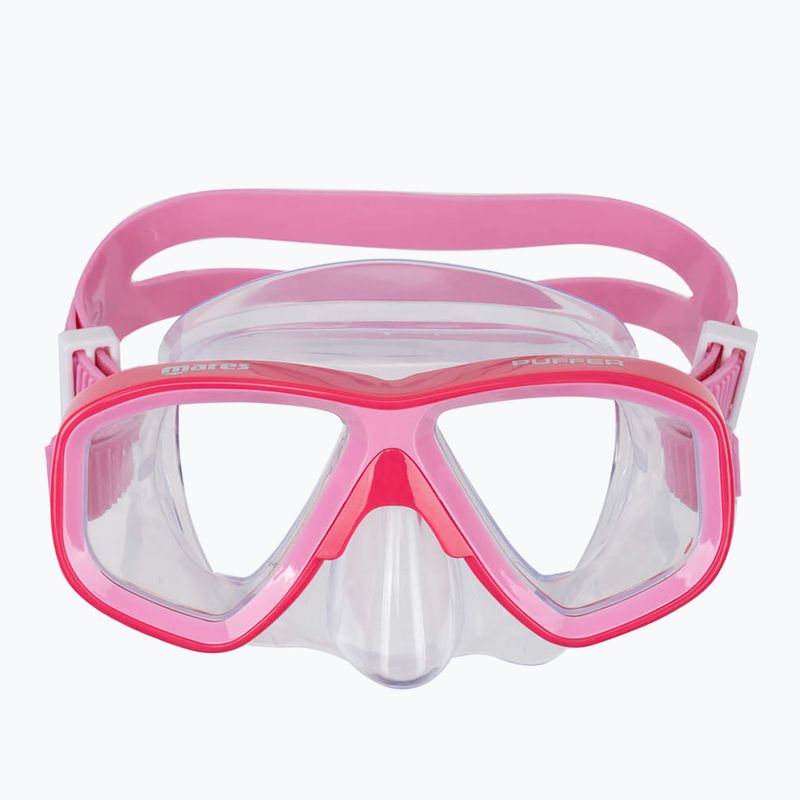 Маска для підводного плавання Mares Puffer pink pink/clear 2