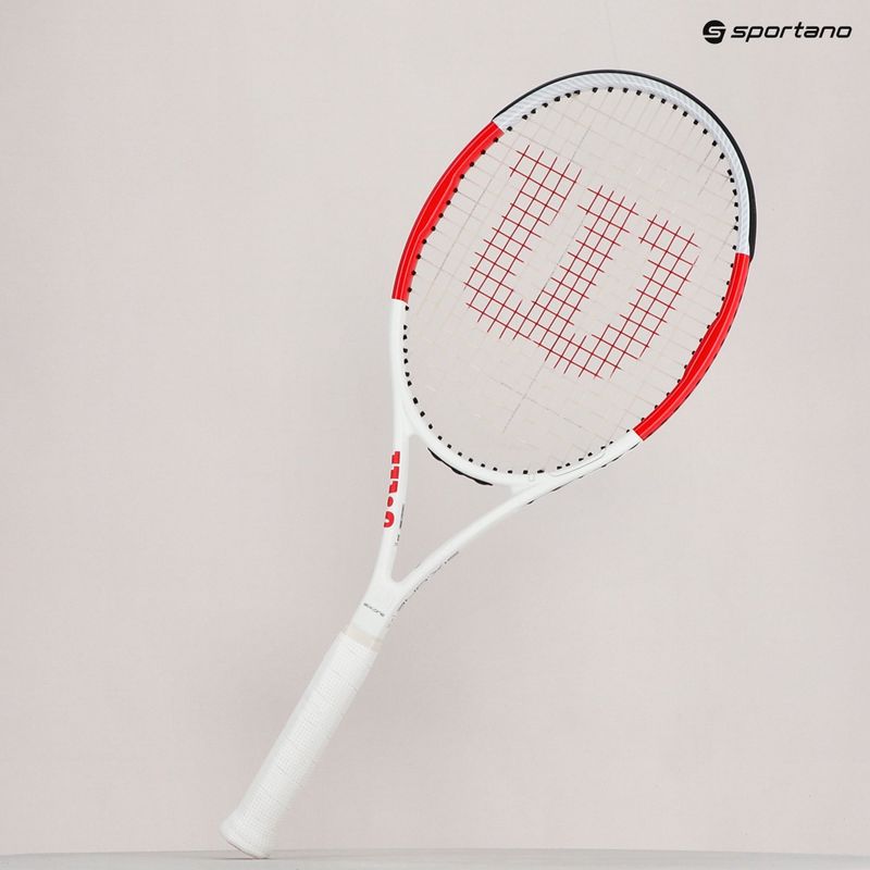 Ракетка тенісна Wilson Six.One Team 95 Cvr біло-червона WRT73640U 8