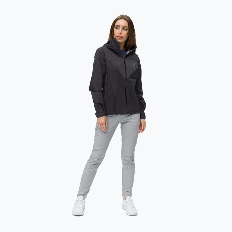 Куртка дощовик жіноча Black Diamond Stormline Stretch black 2