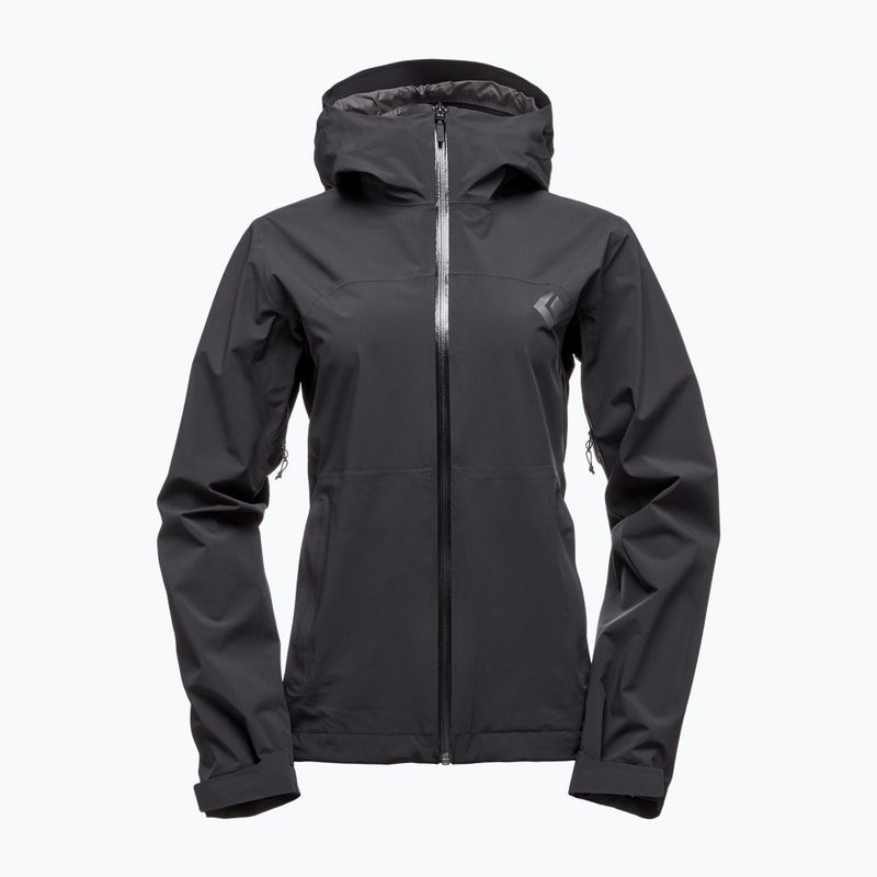 Куртка дощовик жіноча Black Diamond Stormline Stretch black 6