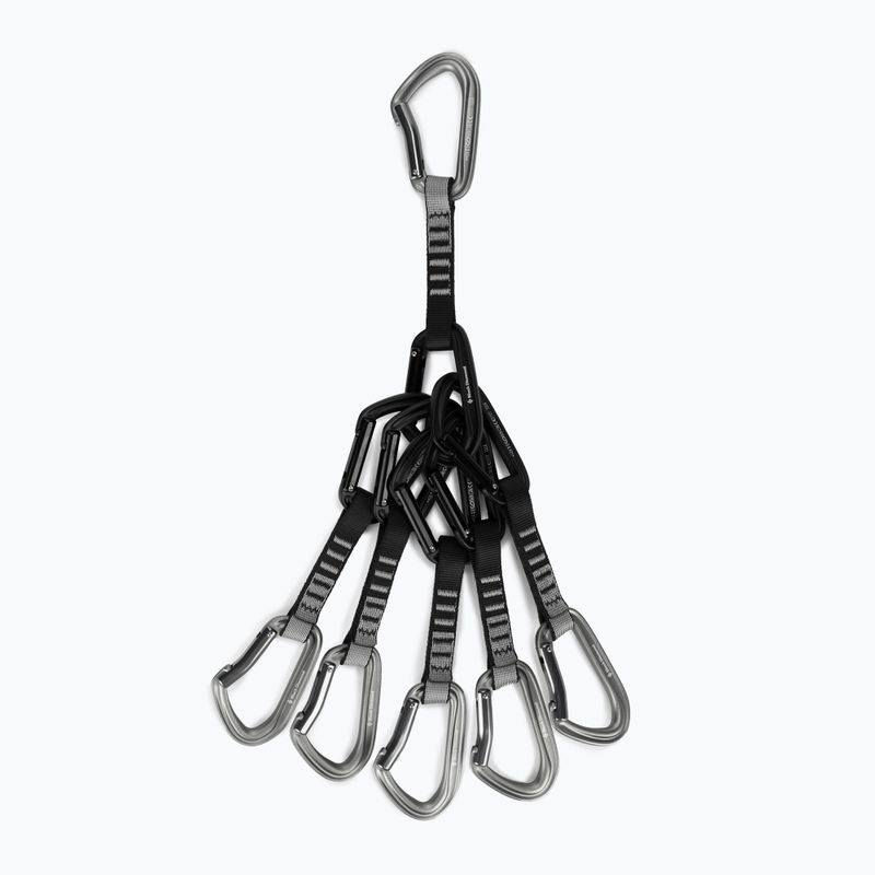 Набір експресів для скелелазіння Black Diamond Hotforge Quickpack Set 6 шт. 12 cm light gray