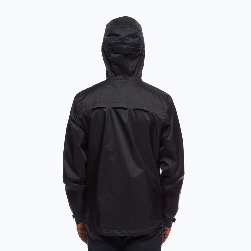 Куртка дощовик чоловіча Black Diamond Treeline black 2