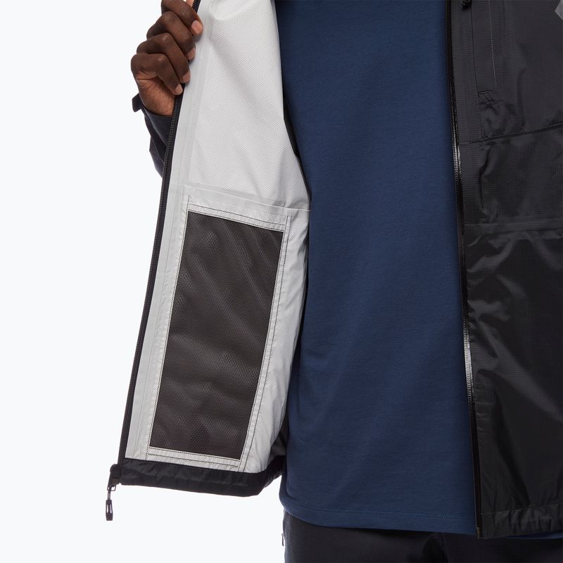 Куртка дощовик чоловіча Black Diamond Treeline black 6