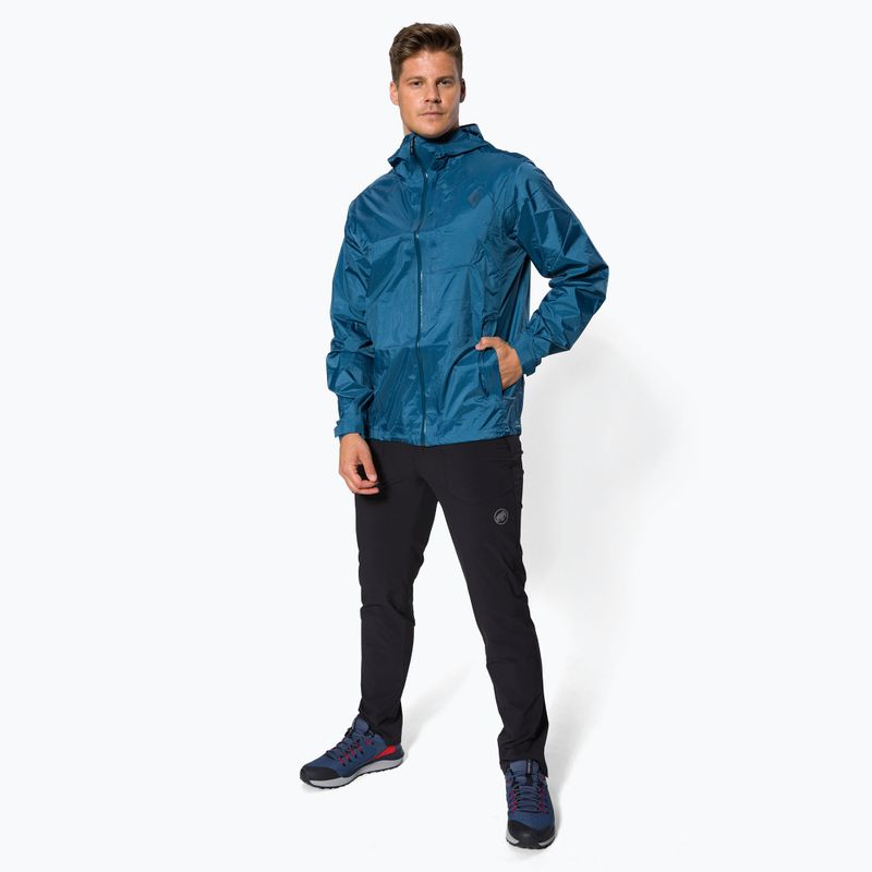 Куртка дощовик чоловіча Black Diamond Treeline astral blue 2
