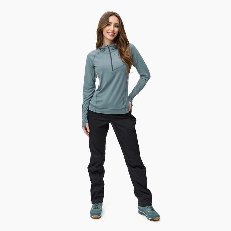 Кофта трекінгова жіноча Black Diamond Alpenglow Pro Hoody storm blue 2