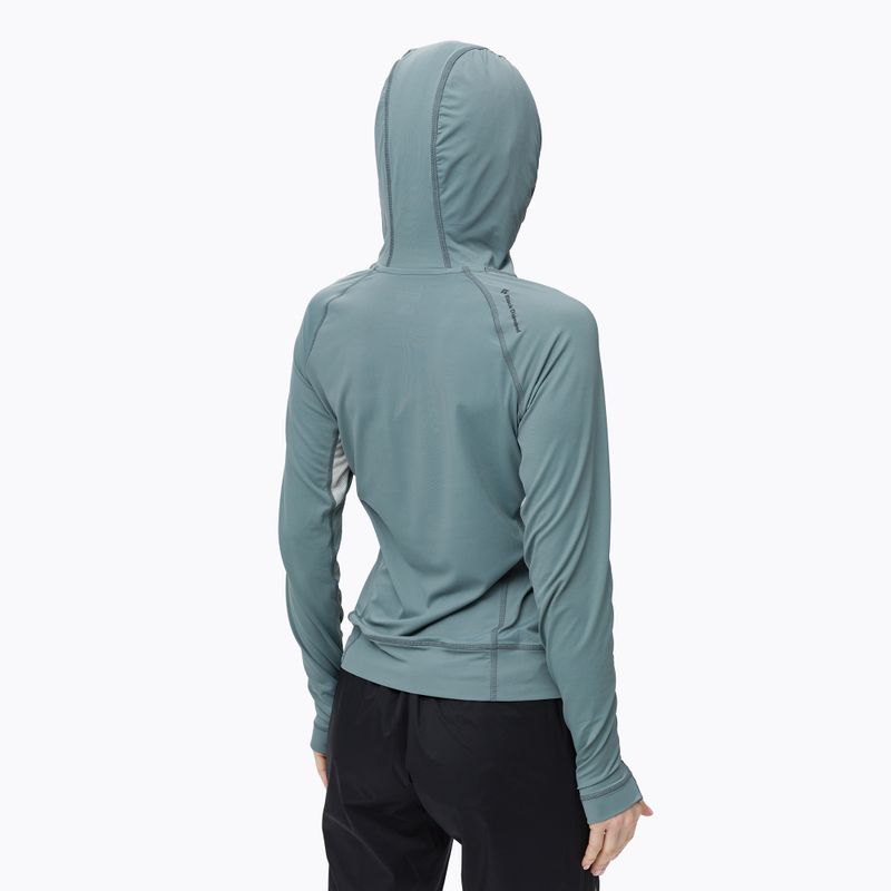 Кофта трекінгова жіноча Black Diamond Alpenglow Pro Hoody storm blue 4