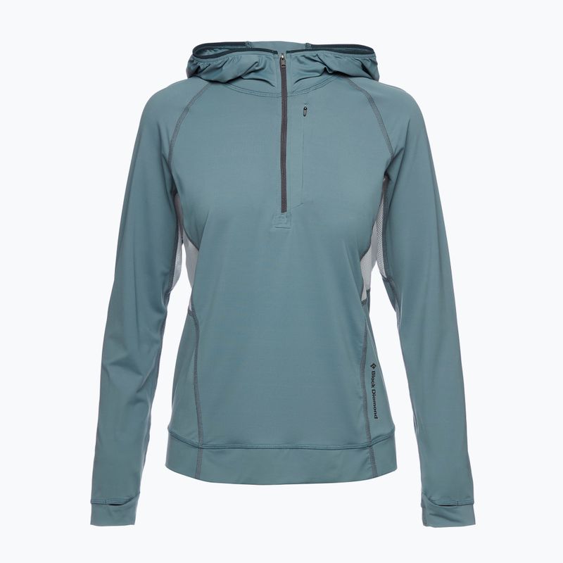 Кофта трекінгова жіноча Black Diamond Alpenglow Pro Hoody storm blue 6