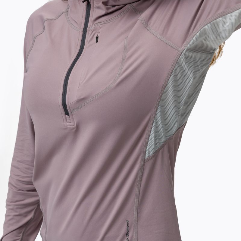 Кофта трекінгова жіноча Black Diamond Alpenglow Pro Hoody wood violet 5