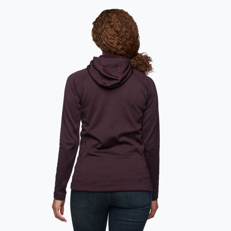 Кофта трекінгова жіноча Black Diamond Factor Hoody bordeaux 2