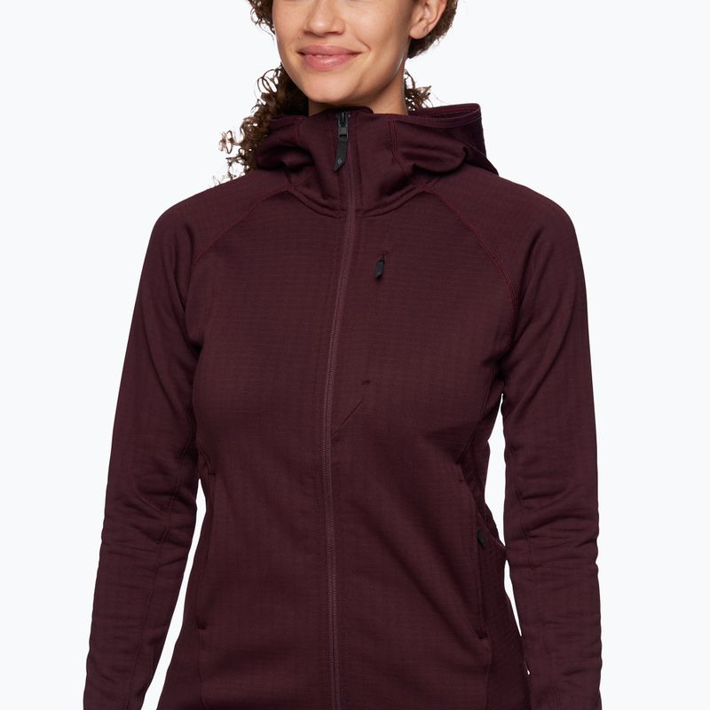 Кофта трекінгова жіноча Black Diamond Factor Hoody bordeaux 4