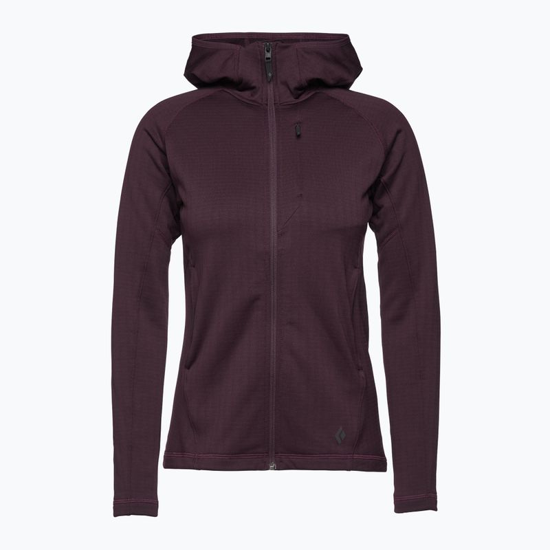 Кофта трекінгова жіноча Black Diamond Factor Hoody bordeaux 3