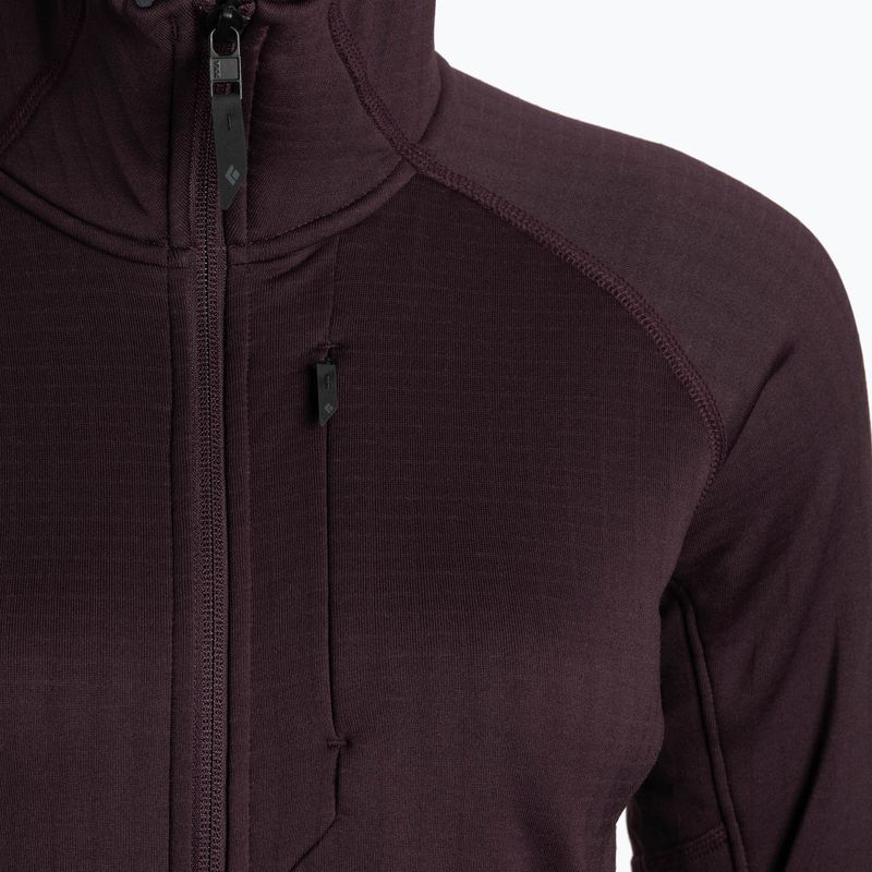 Кофта трекінгова жіноча Black Diamond Factor Hoody bordeaux 4