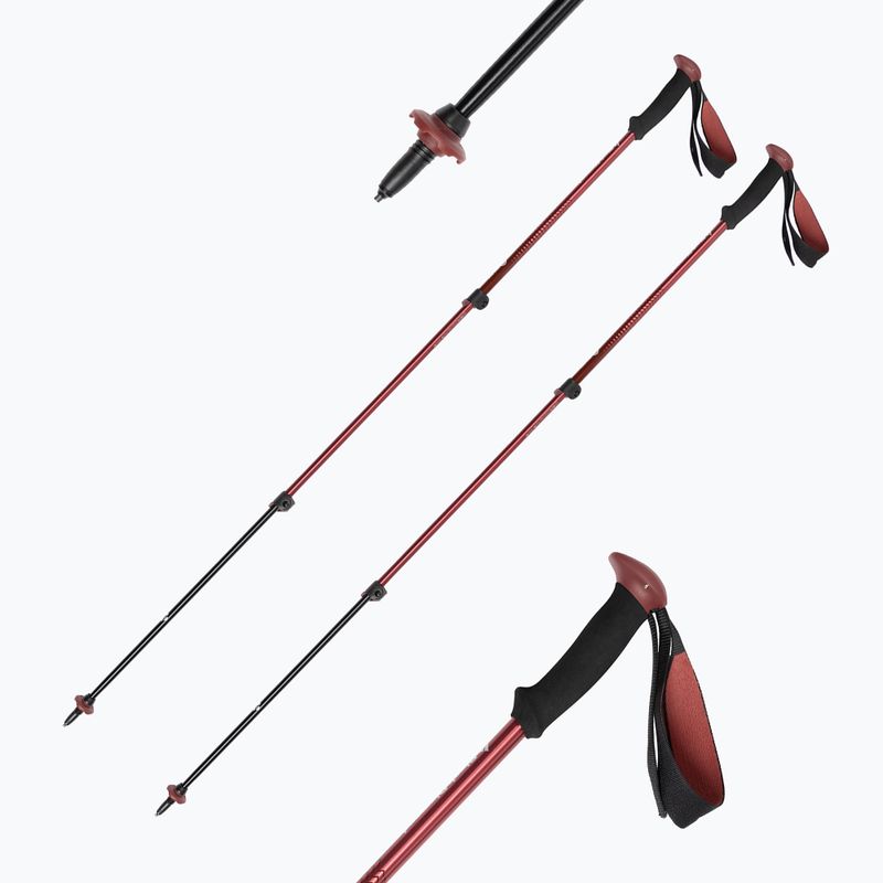 Трекінгові палиці Black Diamond Trail Back Trek dark crimson 7