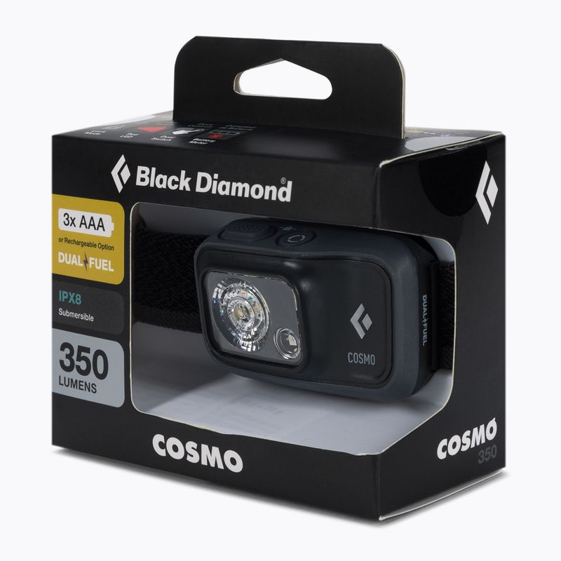 Налобний ліхтарик Black Diamond Cosmo 350 сірий BD6206730004ALL1