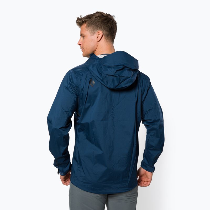 Куртка дощовик чоловіча Black Diamond Stormline Stretch indigo 3