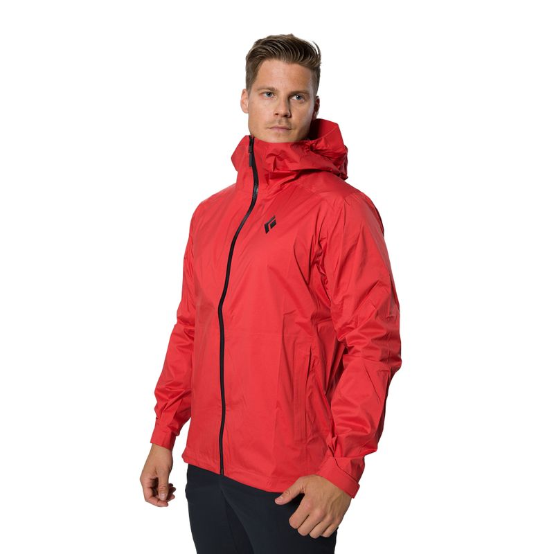 Куртка дощовик чоловіча Black Diamond Stormline Stretch carmine