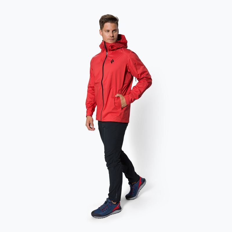 Куртка дощовик чоловіча Black Diamond Stormline Stretch carmine 2