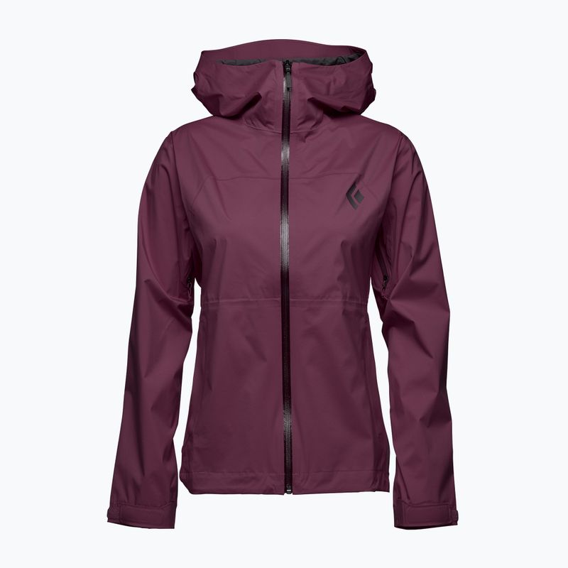 Куртка дощовик жіноча Black Diamond Stormline Stretch blackberry