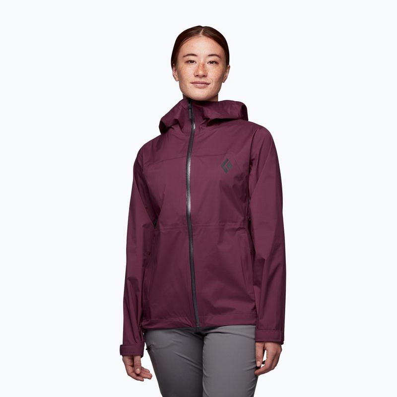 Куртка дощовик жіноча Black Diamond Stormline Stretch blackberry 2