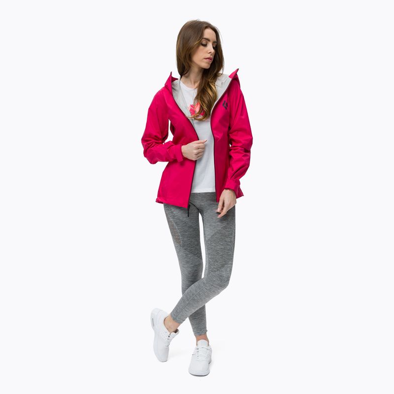 Куртка дощовик жіноча Black Diamond Stormline Stretch pomegranate 2