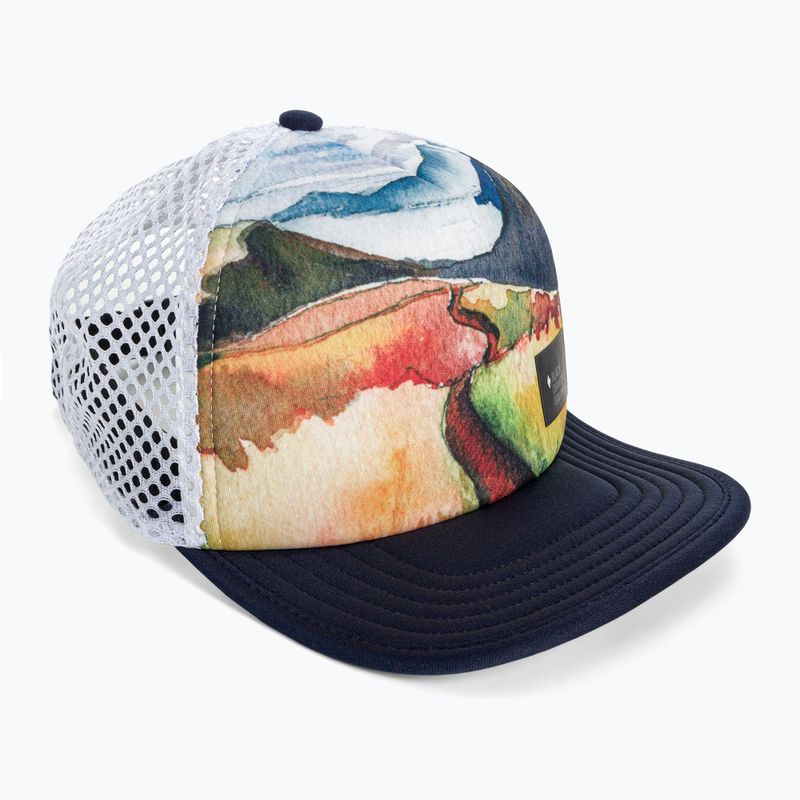 Бейсболка Black Diamond Hideaway Trucker trail print/steel grey