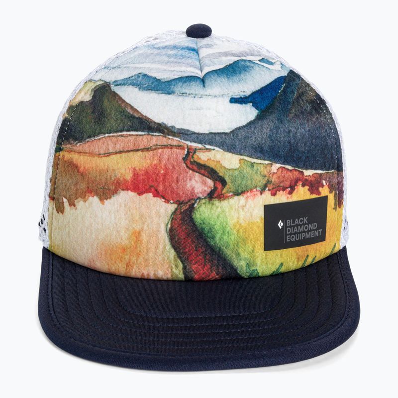 Бейсболка Black Diamond Hideaway Trucker trail print/steel grey 4