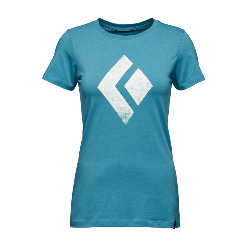 Футболка для скелелазіння жіноча Black Diamond Chalked Up cerulean blue 4