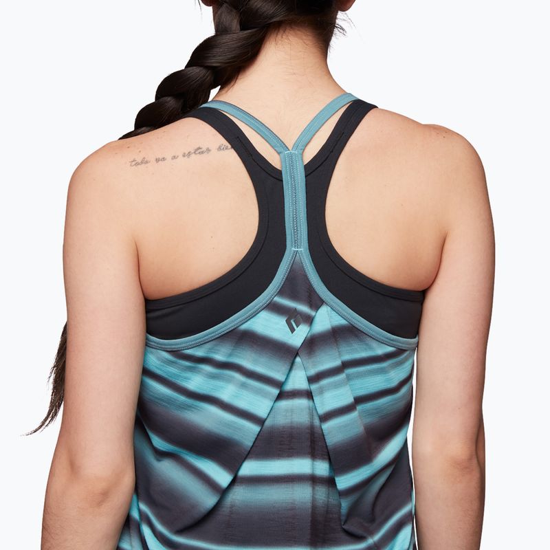 Футболка трекінгова жіноча Black Diamond Integrale Tank coastal stripe blue 3