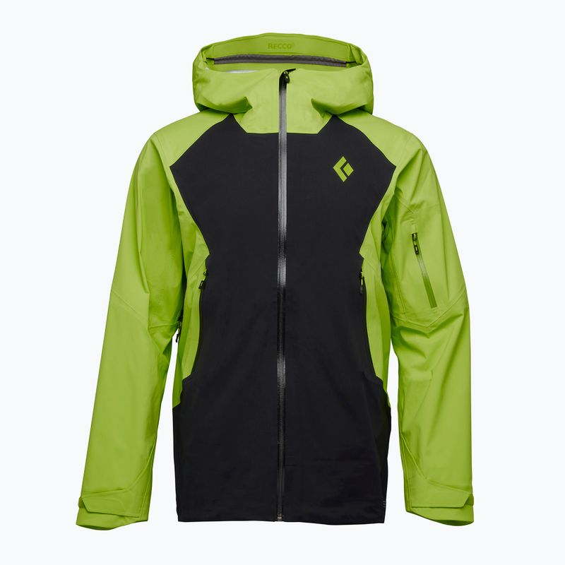 Куртка для скітуру чоловіча Black Diamond Recon Lt Stretch black/lime green 6