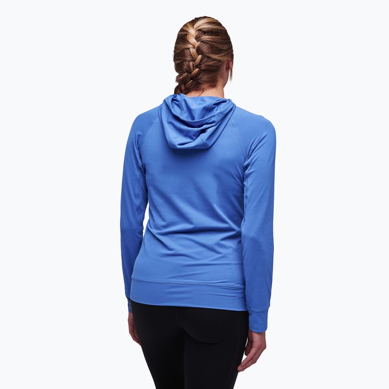 Кофта трекінгова жіноча Black Diamond Alpenglow Hoody clean blue 2