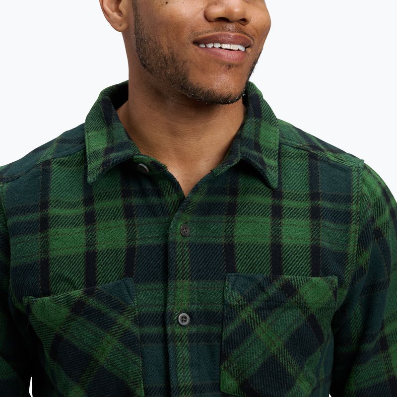 Сорочка трекінгова чоловіча Black Diamond Project Heavy Flannel palm green/anthracite plaid 4