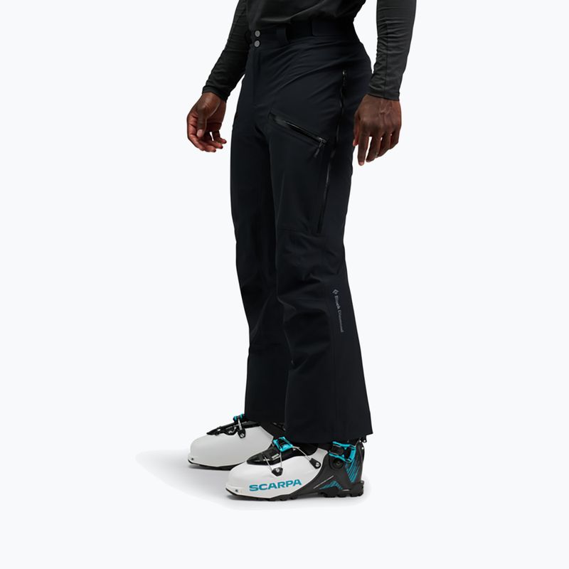 Штани гірськолижні чоловічі Black Diamond Recon Insulated black 3