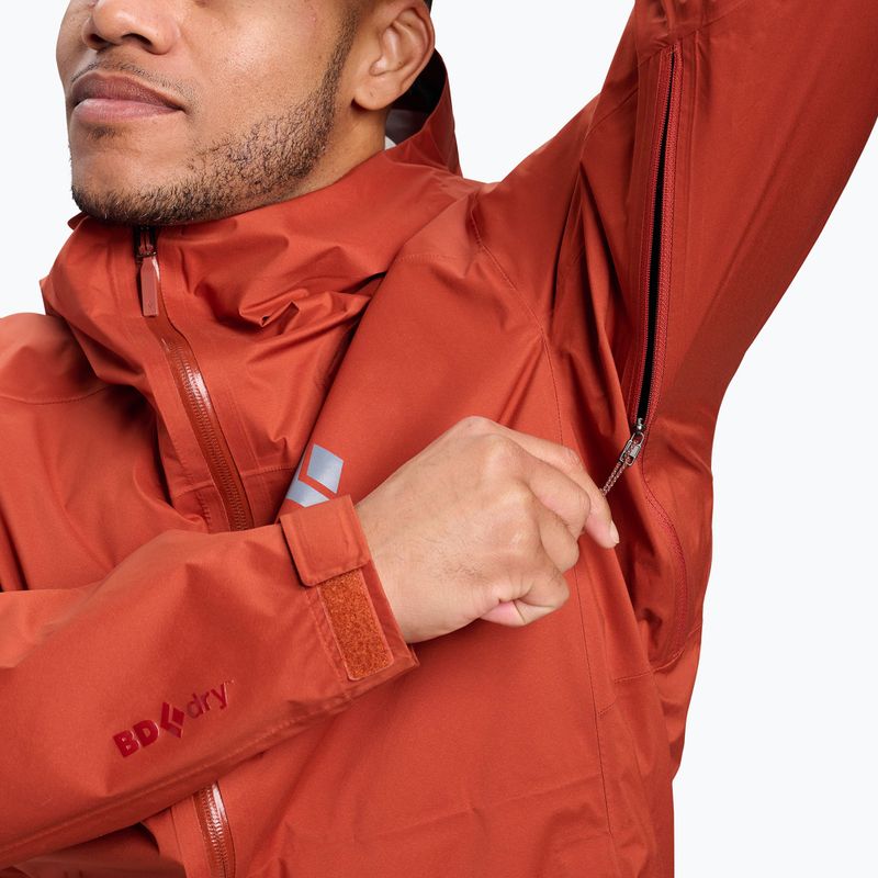 Чоловіча дощова куртка Black Diamond Fineline Stretch burnt sienna 6