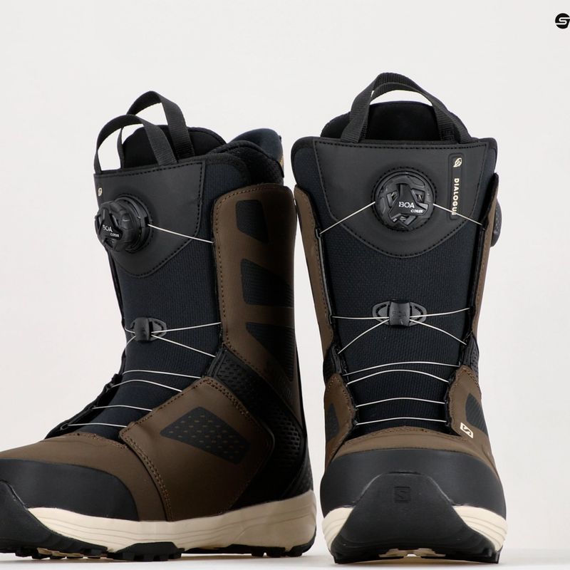 Черевики для сноуборду чоловічі Salomon Dialoge Dual Boa коричневі L41698900 15