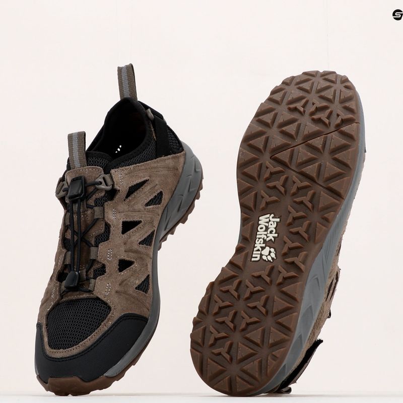 Взуття трекінгове чоловіче Jack Wolfskin Woodland 2 Hybrid Low коричневе 4051301 11