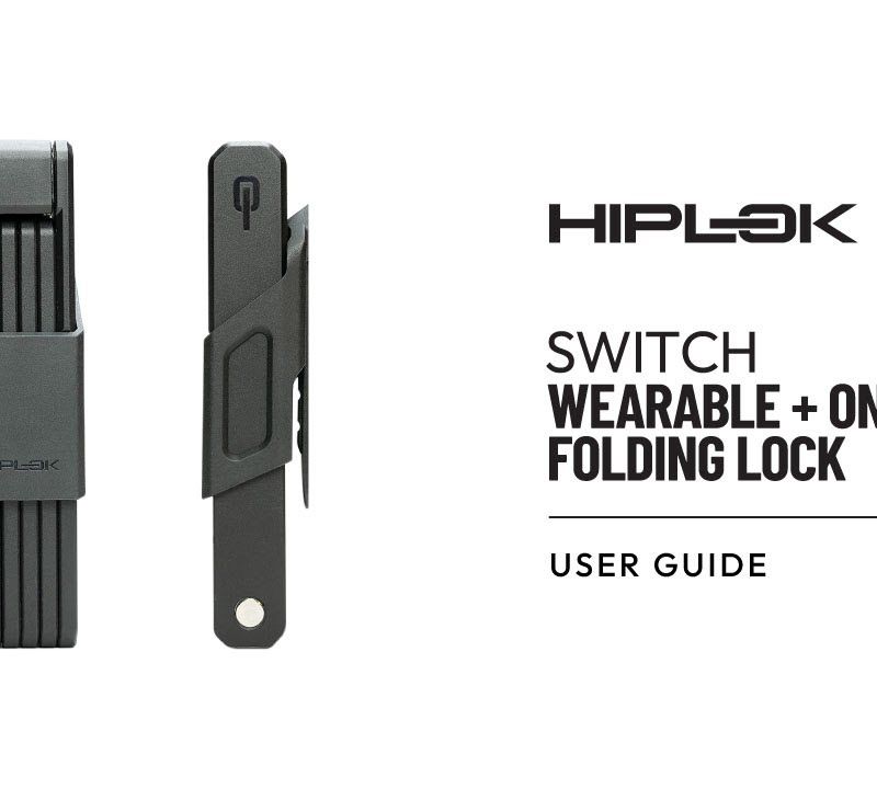 Велосипедний замок Hiplok Switch чорний 9