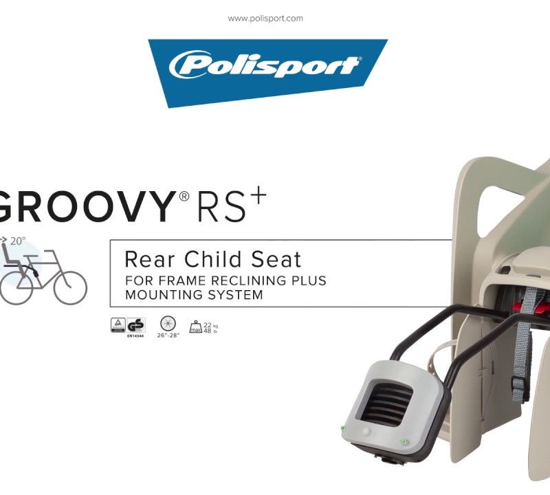 Крісло велосипедне заднє на раму Polisport Groovy RS+ зелене FO 8640700009 6