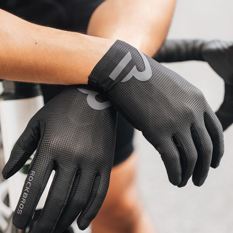 Рукавички велосипедні Rockbros Full-finger S407-1 black 2