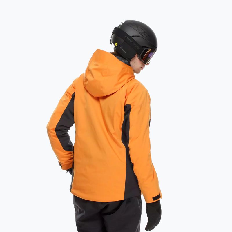 Куртка гірськолижна чоловіча Dainese Etra Aerosense Dry Core Ready oriole orange/stretch limo 3