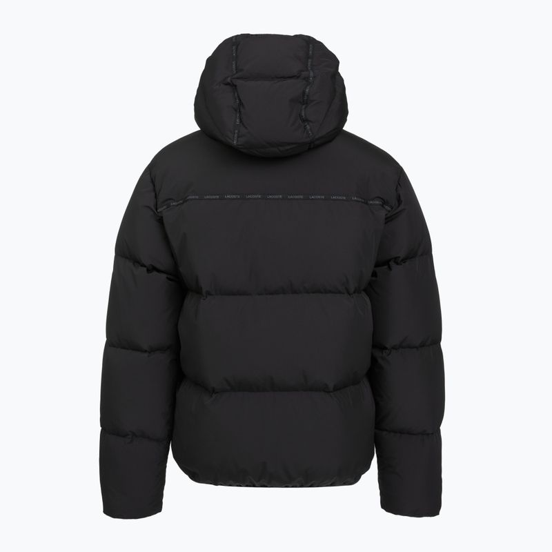 Куртка зимова Lacoste BH2608 Hooded black 2