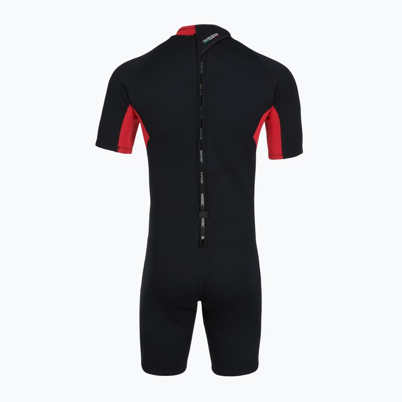 Гідрокостюм чоловічий SEAC Shorts Relax 2.2 mm black/red 3